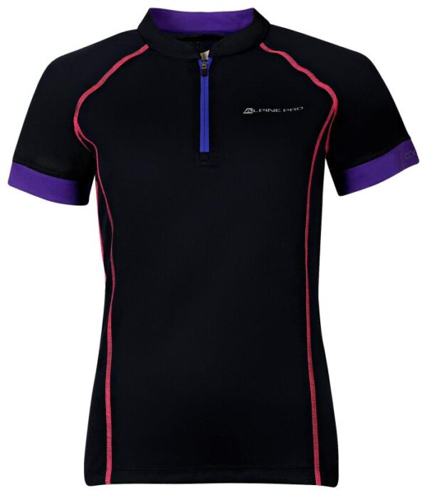 Alpine Pro SORANA černo/fialové dámské sportovní triko