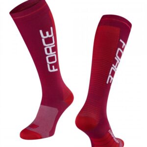 Force Ponožky COMPRESS bordo-červené