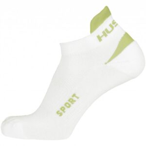 Husky Sport bílé/sv. zelené ponožky