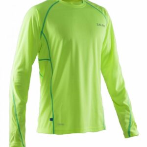 Salming LS Tee Men Safety Yellow/Ceramic Green běžecké triko